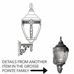 Hanover Lantern B17370 Grosse Pointe Small Traditional Exterior Light Sconce