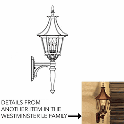 Hanover Lantern B19415 Westminster LE Medium Traditional Outdoor Lamp Sconce