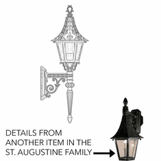Hanover Lantern B22215 St. Augustine Small Traditional Outdoor Light Sconce