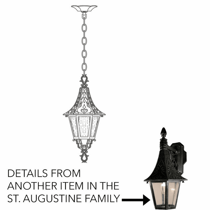 Hanover Lantern B22220 St. Augustine Small Traditional Outdoor Ceiling Pendant Light