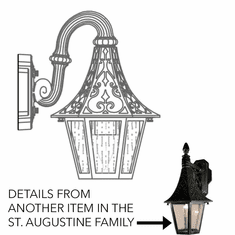 Hanover Lantern B222FRM St. Augustine Small Traditional Exterior Wall Sconce