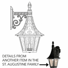 Hanover Lantern B22412 St. Augustine Medium Traditional Outdoor Wall Sconce