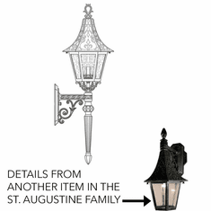 Hanover Lantern B22415 St. Augustine Medium Traditional Outdoor Wall Sconce Lighting