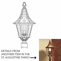 Hanover Lantern B22430 St. Augustine Medium Traditional Exterior Post Lamp