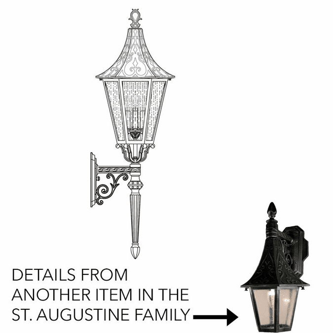 Hanover Lantern B22615 St. Augustine Large Traditional Outdoor Wall Light Sconce