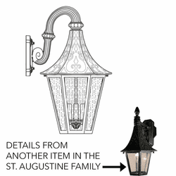 Hanover Lantern B226FRM St. Augustine Large Traditional Exterior Wall Lighting Fixture