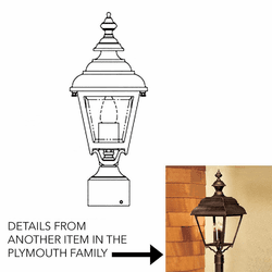 Hanover Lantern B2430 Plymouth Small Traditional Outdoor Lamp Post Light