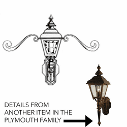 Hanover Lantern B2450 Plymouth Small Traditional Outdoor Wall Sconce Light