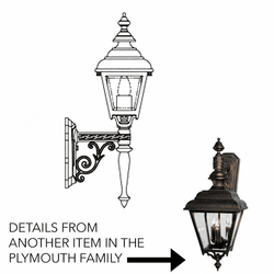 Hanover Lantern B2475 Plymouth Small Traditional Outdoor Lighting Sconce
