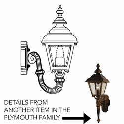 Hanover Lantern B24FSM Plymouth Small Traditional Outdoor Light Sconce