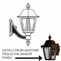 Hanover Lantern B2513 Manor Small Exterior Wall Lighting Fixture