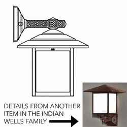 Hanover Lantern B28312 Indian Wells Medium Mission Outdoor Wall Lamp