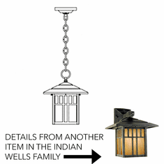 Hanover Lantern B28420 Indian Wells Medium Craftsman Exterior Pendant Lamp