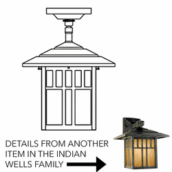 Hanover Lantern B28421 Indian Wells Medium Craftsman Outdoor Ceiling Lighting Fixture