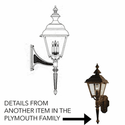 Hanover Lantern B31818 Plymouth Grande Traditional Exterior Wall Lighting Fixture