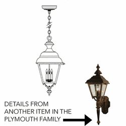 Hanover Lantern B31820 Plymouth Grande Traditional Exterior Drop Lighting