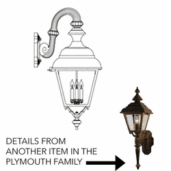 Hanover Lantern B318FRM Plymouth Grande Traditional Outdoor Sconce Lighting