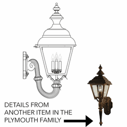 Hanover Lantern B318FSM Plymouth Grande Traditional Outdoor Wall Sconce Lighting