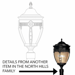 Hanover Lantern B33631 North Hills Small Traditional Outdoor Post Lamp
