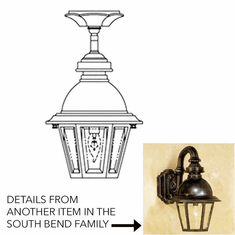 Hanover Lantern B51221 South Bend Small Traditional Exterior Ceiling Light Fixture