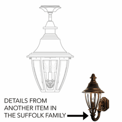 Hanover Lantern B52421 Suffolk Medium Exterior Ceiling Lighting Fixture