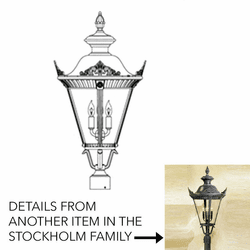 Hanover Lantern B53530 Stockholm Medium Traditional Outdoor Pole Lighting Fixture