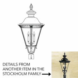 Hanover Lantern B53630 Stockholm Large Traditional Outdoor Post Lighting