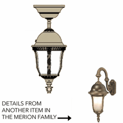 Hanover Lantern B54221 Milano Small Exterior Ceiling Light