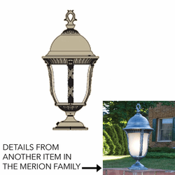 Hanover Lantern B54460 Milano Medium Outdoor Pier Mount