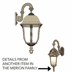 Hanover Lantern B546FRM Milano Large Exterior Wall Lamp