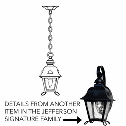 Hanover Lantern B5619 Jefferson Signature Small Traditional Exterior Pendant Lamp