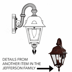 Hanover Lantern B56FRM Jefferson Small Traditional Outdoor Wall Light Fixture