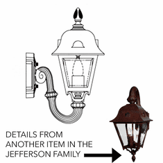 Hanover Lantern B56FSM Jefferson Small Traditional Exterior Wall Mounted Lamp