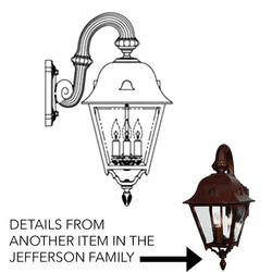 Hanover Lantern B57FRM Jefferson Large Traditional Outdoor Sconce Lighting