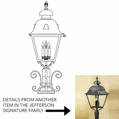 Hanover Lantern B8461 Jefferson Grande Traditional Outdoor Pier Mount