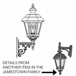 Hanover Lantern B9370 Jamestown Medium Traditional Exterior Lamp Sconce