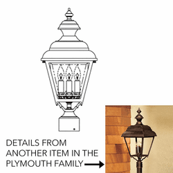 Hanover Lantern B9530 Plymouth Medium Traditional Exterior Lamp Post Light Fixture