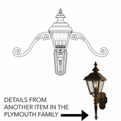 Hanover Lantern B9550 Plymouth Medium Traditional Outdoor Sconce Lighting