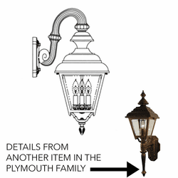 Hanover Lantern B96FRM Plymouth Large Traditional Exterior Lamp Sconce