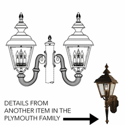 Hanover Lantern B96FSM-2 Plymouth Large Traditional Outdoor Pole Lighting Fixture