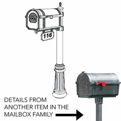 Hanover Lantern M136 Mailbox Outdoor Mailbox