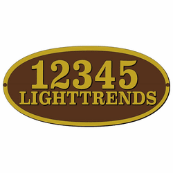 Hanover Lantern R221 Cast Sign Outdoor Raised Cast Address Number Sign
