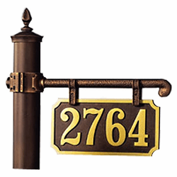 Hanover Lantern R223-3 Ladder Rest Sign Outdoor Address Number Sign
