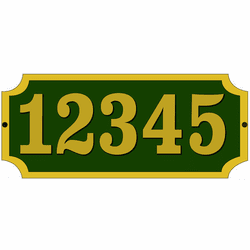 Hanover Lantern R224 Cast Sign Exterior Raised Cast Address Number Sign