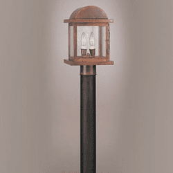 Hi-Lite Manufacturing H-1087-P Traditional 8" Wide Exterior Lighting Post Light