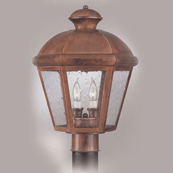 Hi-Lite Manufacturing H-1125-P Traditional 16" Tall Outdoor Post Light Fixture