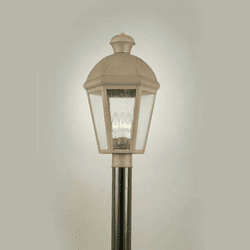 Hi-Lite Manufacturing H-1145-P Traditional 21" Tall Outdoor Lamp Post Light Fixture