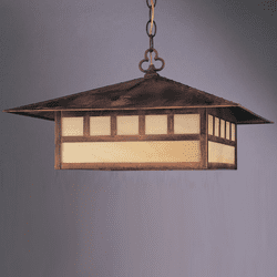 Hi-Lite Manufacturing H-254-D Craftsman 10" Tall Outdoor Lighting Pendant