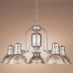 Hi-Lite Manufacturing H-265-D-RIB Wagon Wheel 22" Tall Chandelier Lamp