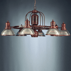 Hi-Lite Manufacturing H-268-D-RIB Wagon Wheel 45" Wide Chandelier Light